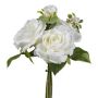 Ramo de flores artificiales NURZO con adornos, blanco, 30 cm