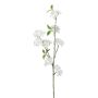 Rama artificial de cerezo ornamental FYNLOK con flores, blanca, 75 cm