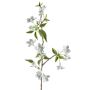 Rama artificial de flor de pera SLOFEN con flores, blanca, 55 cm