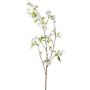 Rama artificial de flor de peral SLOFEN con flores, blanca, 115 cm