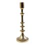 Portavelas de barra AMBERLEY de aluminio, dorado, 30 cm, Ø 10 cm