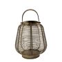 Linterna CONSTANTINE de aluminio, con asa, dorada, 20 cm, Ø 23 cm