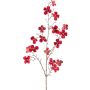 Rama decorativa de cornejo HISOP, rojo rubí, 85cm
