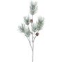 Rama artificial de pino GRALTO con piñas, congelada, gris verdosa, 70 cm