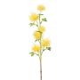 Rama artificial de cardo ZORLIM, amarilla, 55 cm