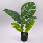 Planta artificial filodendro monstera deliciosa CUNKYN en maceta decorativa, 60cm