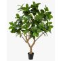 Árbol de caucho artificial BAKTIN, tronco artificial, maceta decorativa, verde, 240 cm