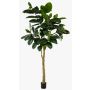 Árbol de caucho artificial BAKWEN, tronco artificial, verde, 300 cm