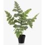 Helecho artificial EYMEN en maceta decorativa, verde, 60 cm
