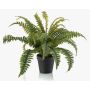 Planta artificial helecho ALSAWO en maceta decorativa, verde, 45cm