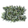 Guirnalda de abeto artificial WISCONSIN, decorada en plata, purpurina, LED, 275 cm, Ø 30 cm