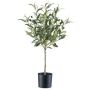 Árbol decorativo olivo de tronco alto SELVO con frutos, tronco artificial, 70 cm