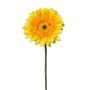 Flor decorativa gerbera VORNEK, amarilla, 65 cm