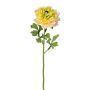 Flor decorativa ranúnculo SLANK, amarillo, 45 cm