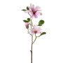 Rama de flores artificiales magnolia estrellada BLOVI, rosa claro, 60 cm