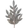 Rama artificial laurel BLERMO, gris-dorado, 50 cm
