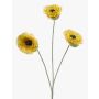 Rama artificial Amapola WHONRA, amarilla, 60 cm