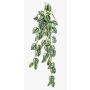Planta colgante artificial Scindapsus LAXORE en varilla, verde y blanca, 85 cm