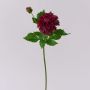 Flor artificial dalia WERNYT, rojo burdeos, 45 cm