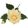 Flor artificial dalia WERNYT, crema-albaricoque, 45 cm