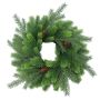 Corona de abeto de plástico WYOMING con piñas, Ø 45 cm