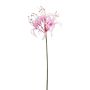 Amarilis artificial de jardín NANFAJI, rosa, 65 cm