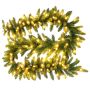 Guirnalda de abeto artificial AMARILLO, verde, LEDs, 275cm, Ø30cm