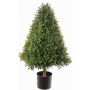 Pirámide de boj artificial TOM, zona de tránsito, tronco real, 90cm