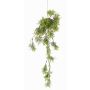 Romero artificial colgante IOANNIS sobre bola de musgo, verde, 60cm
