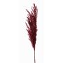 Rama artificial de hierba de la pampa ERATO, rojo burdeos, 100cm