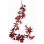 Guirnalda de roble artificial ERASMIA, rojo burdeos, 180cm