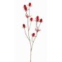 Cardo de plástico LOUKAS, rojo, 45cm, Ø1-1,5cm