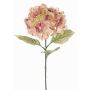 Hortensia artificial URANIA, rosa palo-crema, 75cm, Ø20cm