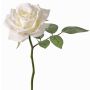 Rosa artificial NIKOLETA, blanco, 30cm, Ø12cm
