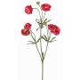 Ranúnculo artificial YARIS, fucsia-verde, 65cm, Ø3-4,5cm