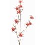 Rama de hamamelis artificial XYLA, flores, naranja-rojo, 70cm, Ø6cm