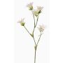 Clavel japonés artificial KASTALIA, crema, 65cm, Ø4-5cm