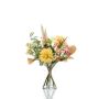 Ramo de flores artificiales FEME, amarillo-rosa, 70cm, Ø45cm