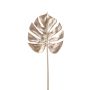 Hoja artificial de filodendro Monstera Deliciosa SEHUN, champán, 70cm