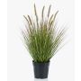 Pennisetum artificial YWAIN con panículas, beige-verde, 60cm