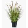 Pennisetum artificial YWAIN con panículas, beige-verde, 70cm