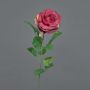 Rosa artificial PEZOS, burdeos, 60cm, Ø10cm