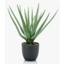 Aloe Vera artificial EVELIO en maceta decorativa, 35cm