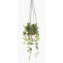 Cesta colgante de filodendro artificial RUESCA, maceta de terracota, 90cm