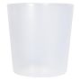Recipiente KIPA para cestas de plantas, plástico, impermeable, transparente, 12 cm, Ø 12 cm
