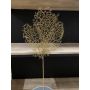 Coral artificial gorgonia MOMONA, brillo, oro, 80cm