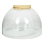 Tarro de cristal para almacenar con tapa de corcho MARENO, transparente, 22cm, Ø30cm