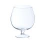 Vaso de coñac grande LIAM con pie, transparente, 14cm, Ø11,5cm