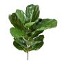 Ficus Lyrata artificial ATIKA en varilla de ajuste, verde, 75cm