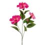 Rama de hibisco falso AMADOU con flores, rosa, 80cm
